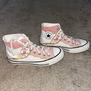 ･ ｡ﾟ☆: *.Chuck 70s Egret Golden Repair Multi High Tops.* :☆ﾟ.